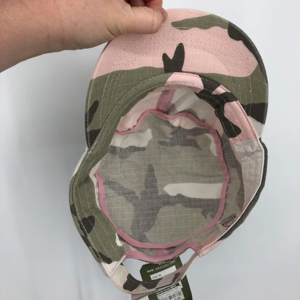 Rothco Womens Rustic Camo Fatigue Cap Pink Green‎ Outdoors Gorpcore Cotton NWT